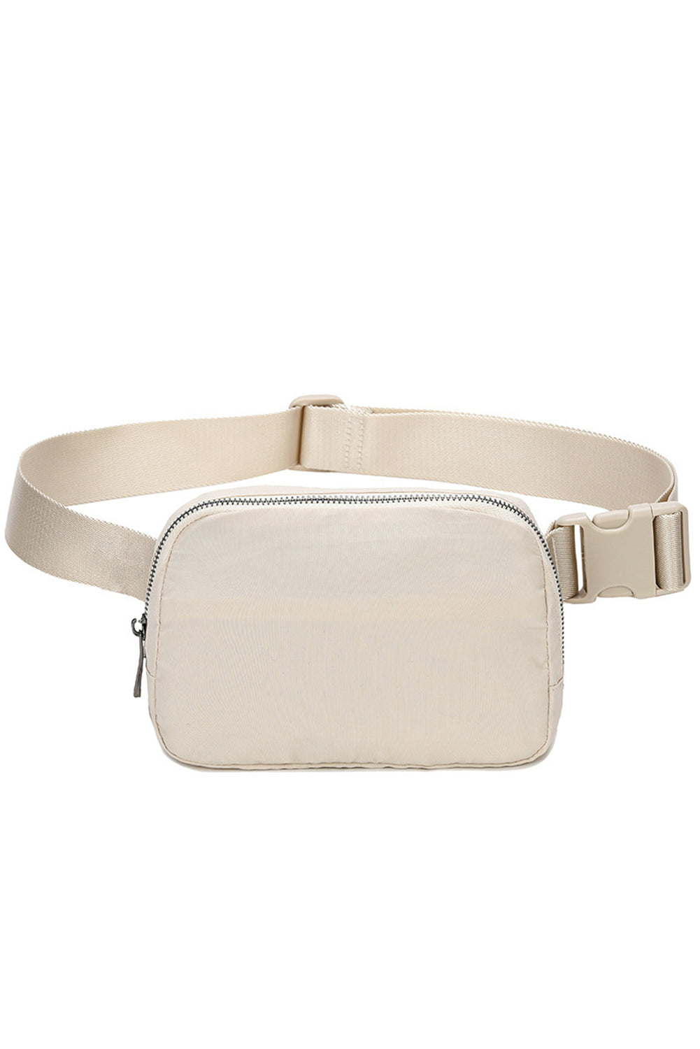 Black Waterproof Zipped Fanny Pack Crossbody Bag