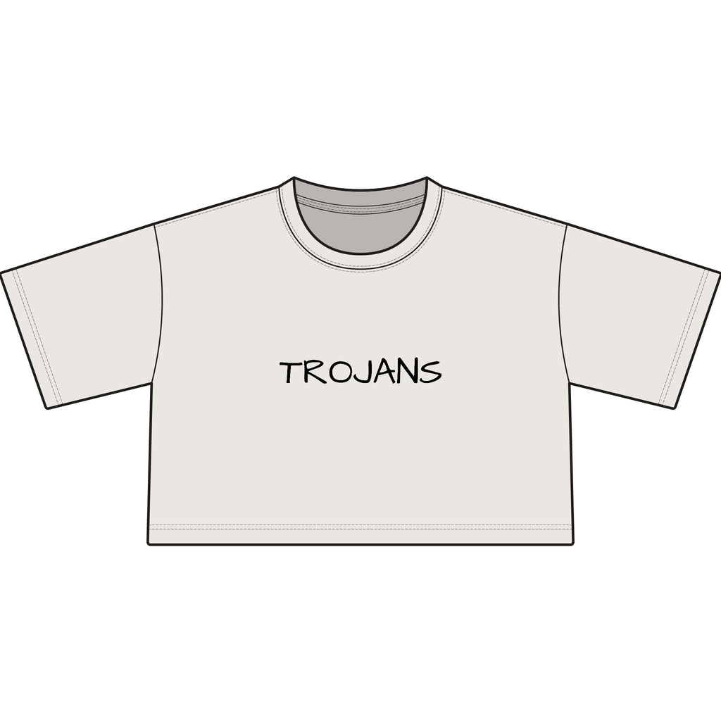 Tee — Trojans Cropped Graphic Tee