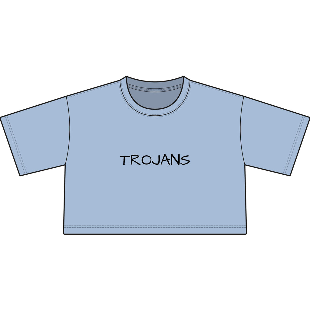 Tee — Trojans Cropped Graphic Tee