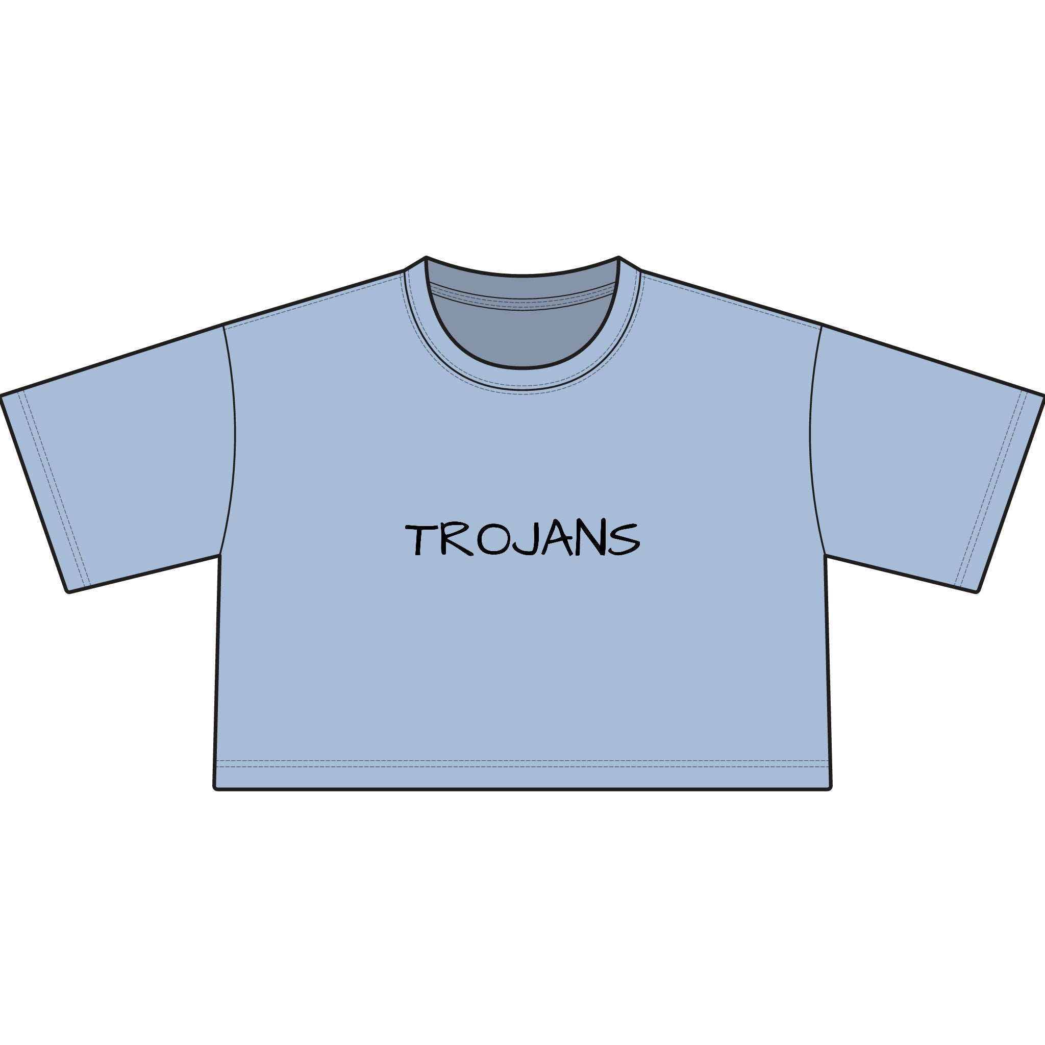 Tee — Trojans Cropped Graphic Tee