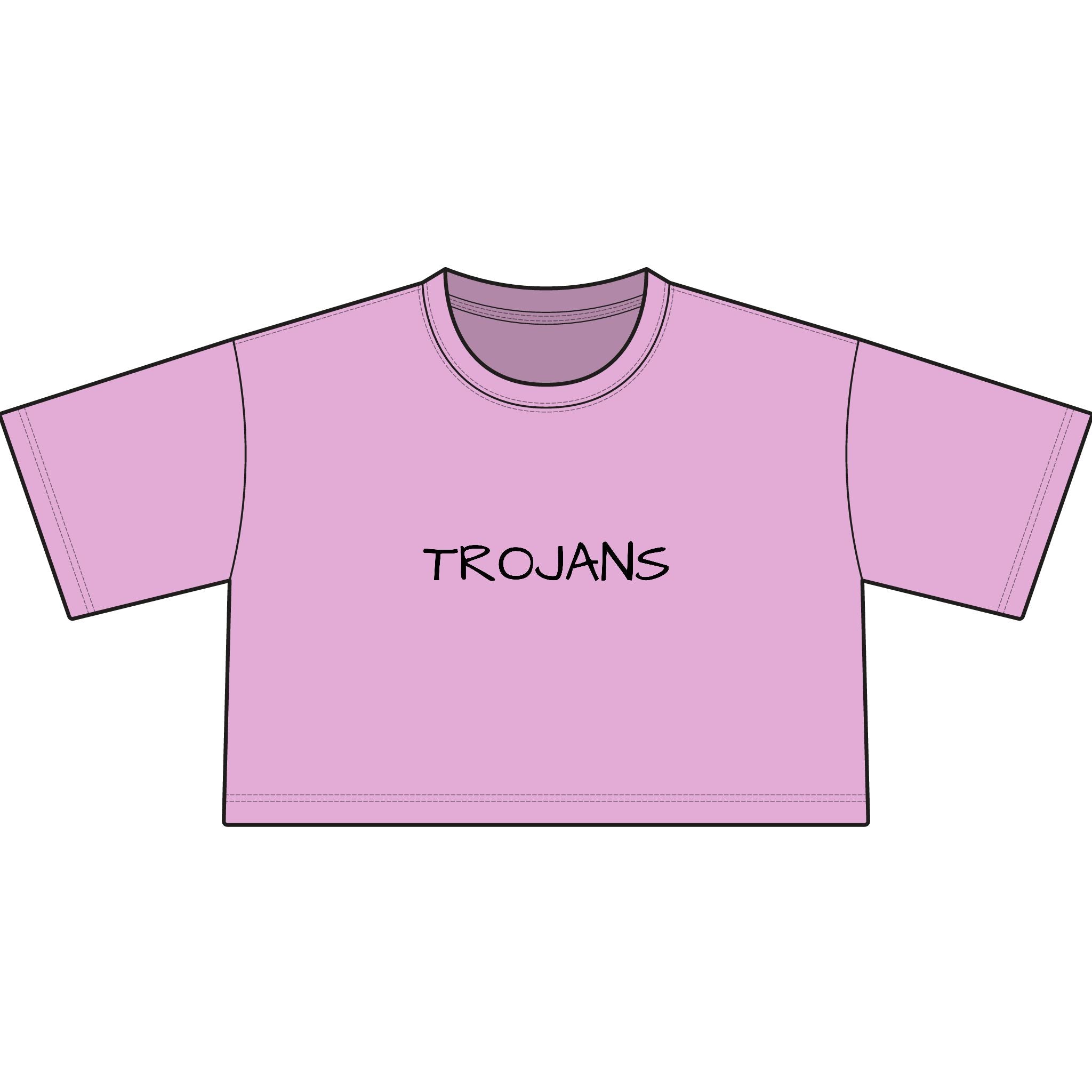 Tee — Trojans Cropped Graphic Tee