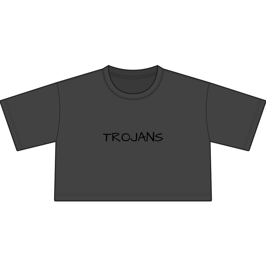 Tee — Trojans Cropped Graphic Tee