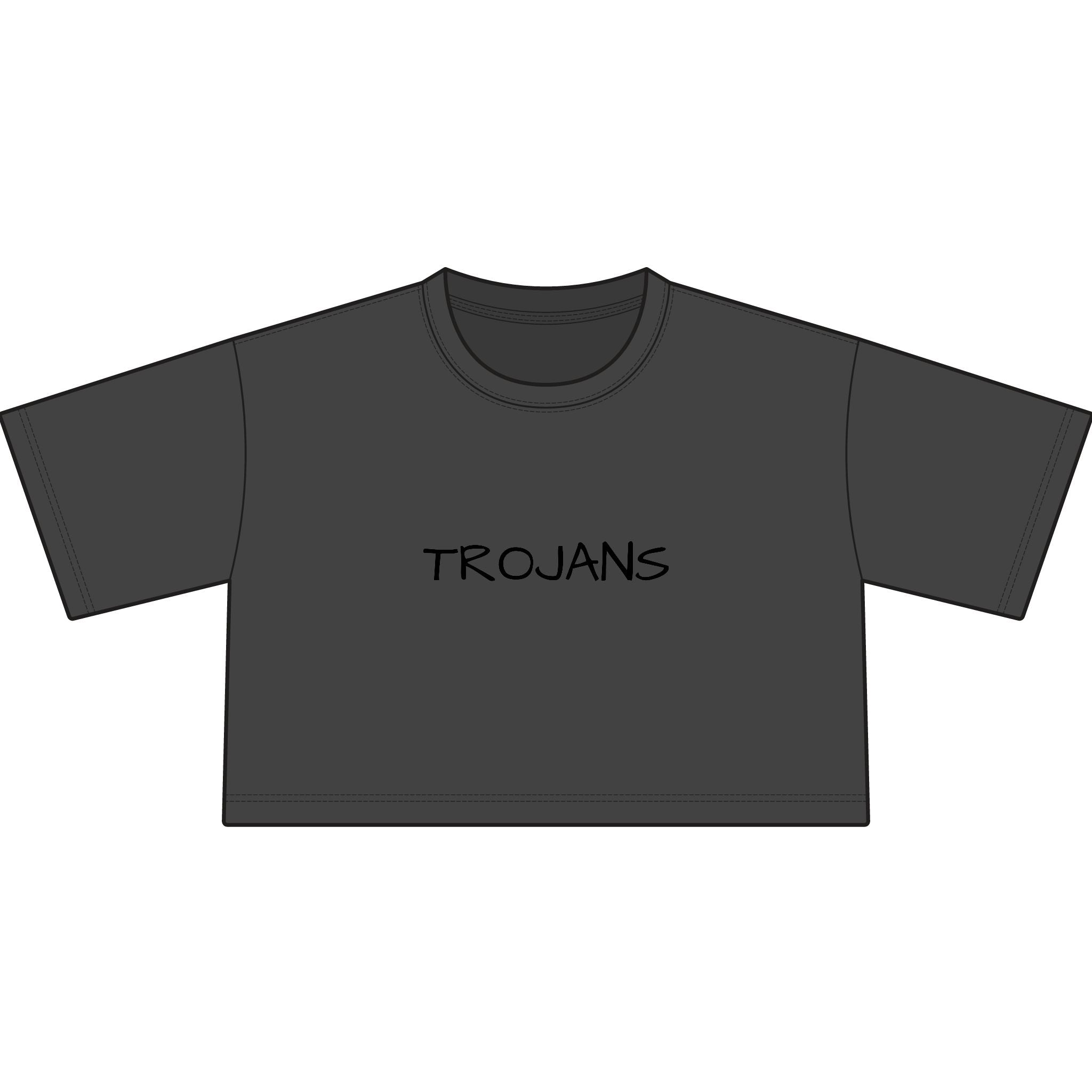 Tee — Trojans Cropped Graphic Tee