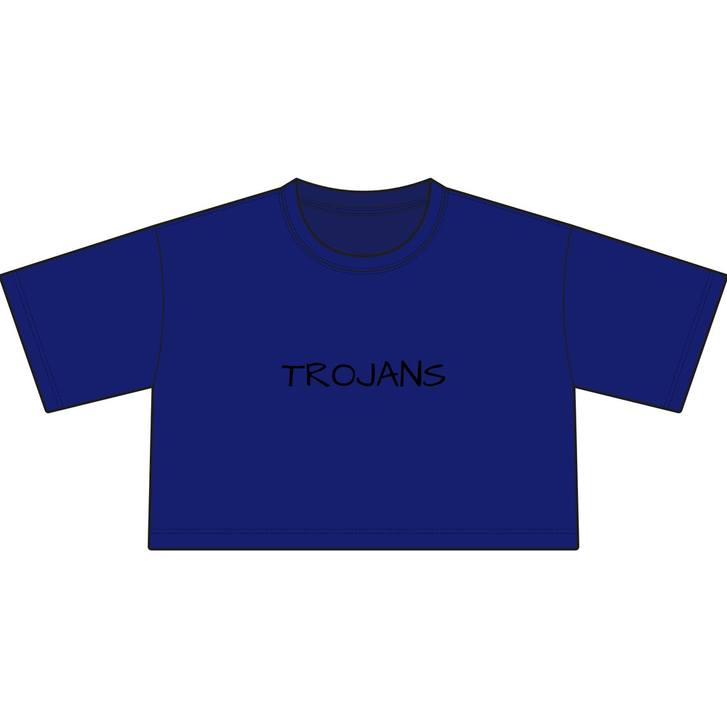 Tee — Trojans Cropped Graphic Tee