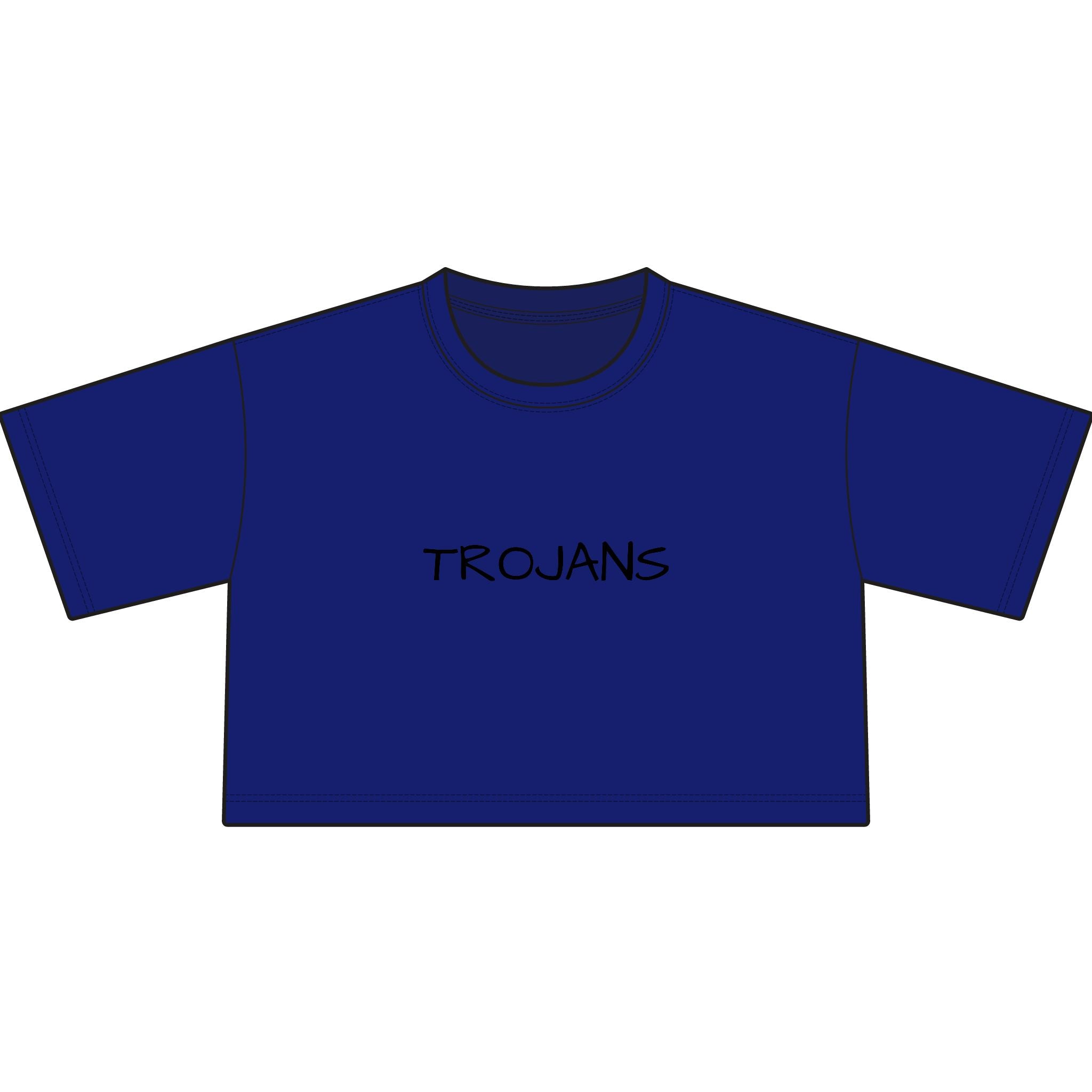 Tee — Trojans Cropped Graphic Tee