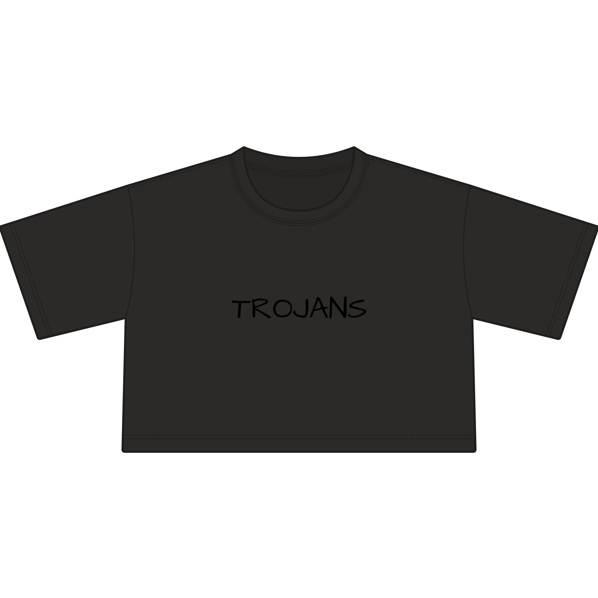 Tee — Trojans Cropped Graphic Tee
