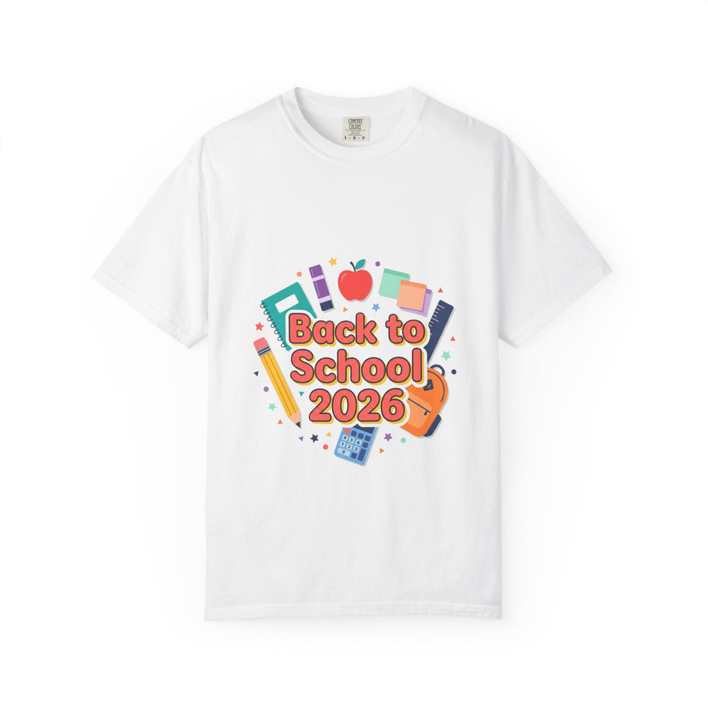 Back to School 2026 T-Shirt — Kids' Colorful School Supplies Tee