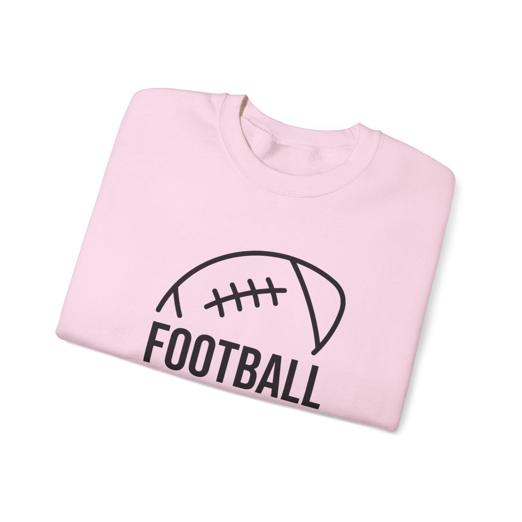 Football Mom Crewneck Sweatshirt – Casual Sideline Pullover for Game Day