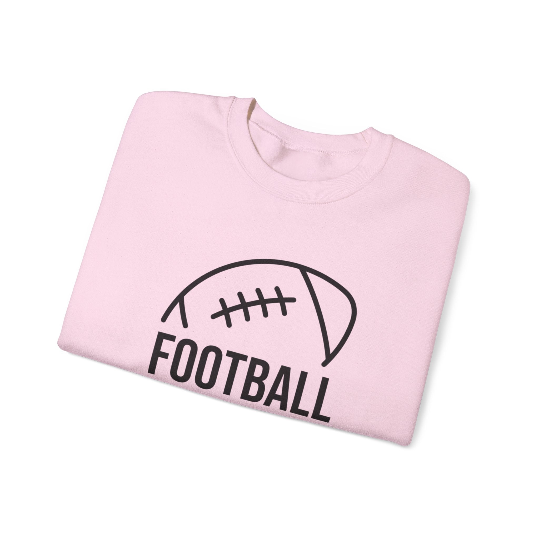 Football Mom Crewneck Sweatshirt – Casual Sideline Pullover for Game Day