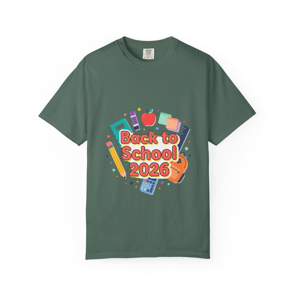 Back to School 2026 T-Shirt — Kids' Colorful School Supplies Tee