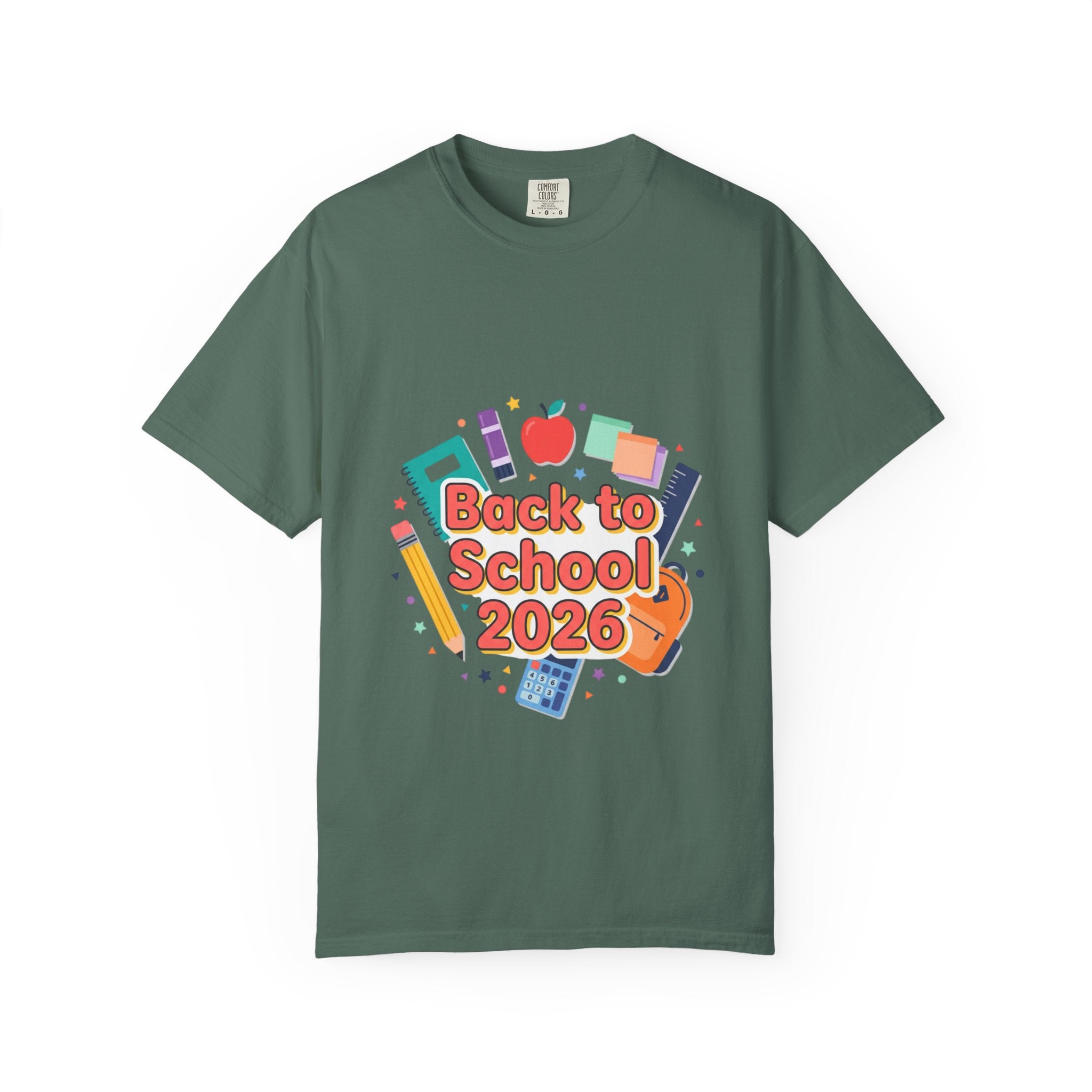 Back to School 2026 T-Shirt — Kids' Colorful School Supplies Tee