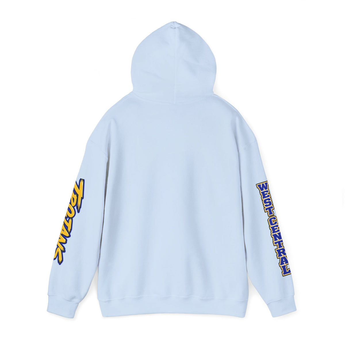 Football Mom Hoodie — Trojans West Central Sleeve Design