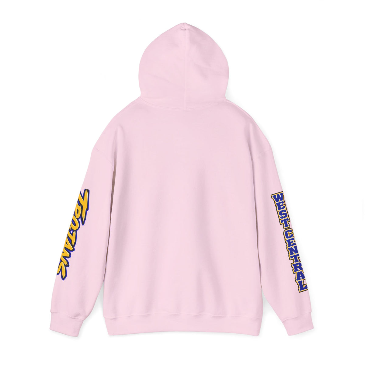 Football Mom Hoodie — Trojans West Central Sleeve Design