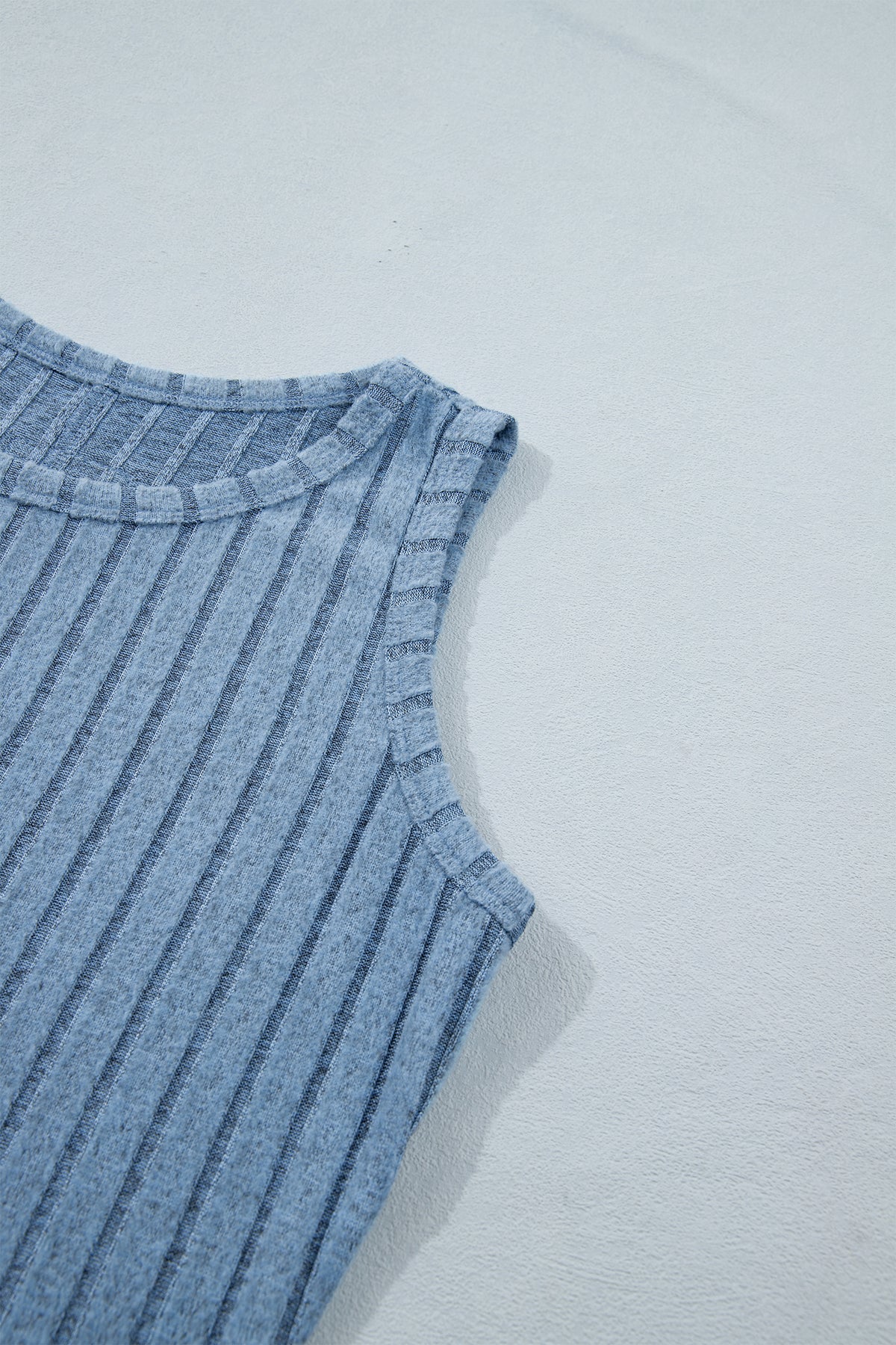 Camel Slim Ribbed Mineral Wash Tank Top