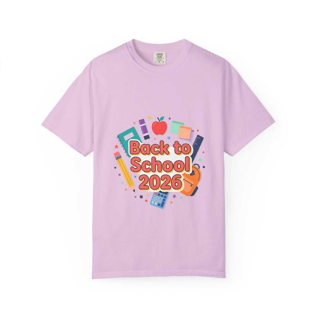 Back to School 2026 T-Shirt — Kids' Colorful School Supplies Tee