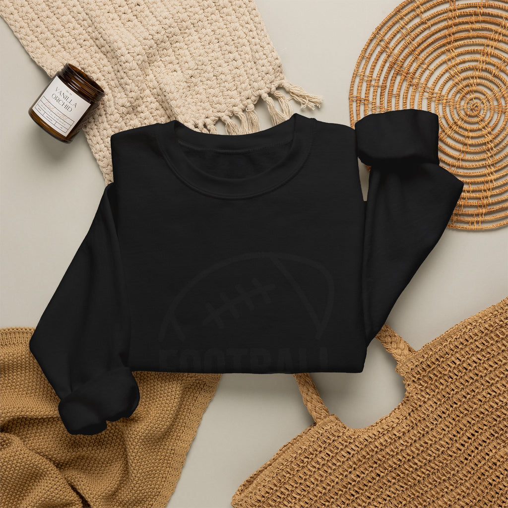 Football Mom Crewneck Sweatshirt – Casual Sideline Pullover for Game Day