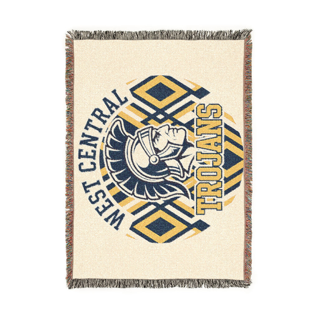 West Central Trojans Woven Blanket – School Spirit Throw