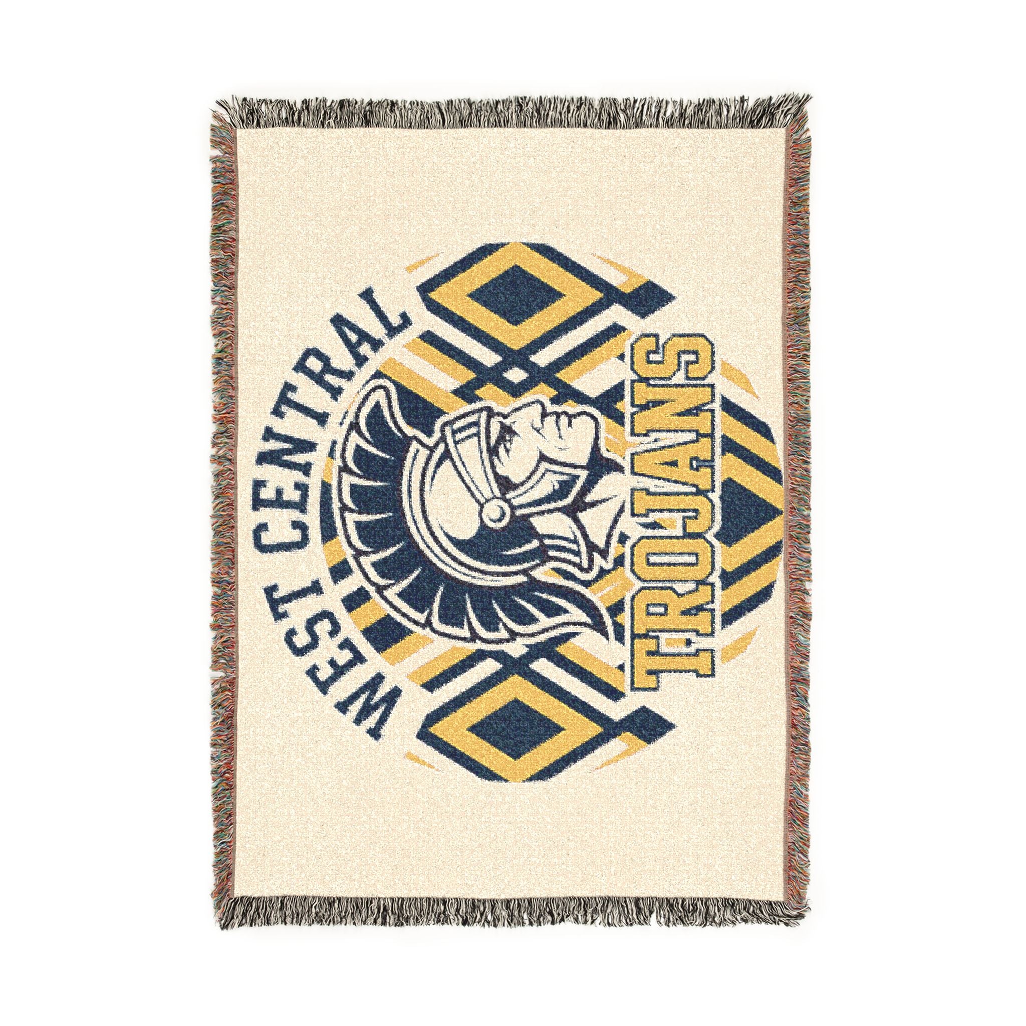 West Central Trojans Woven Blanket – School Spirit Throw