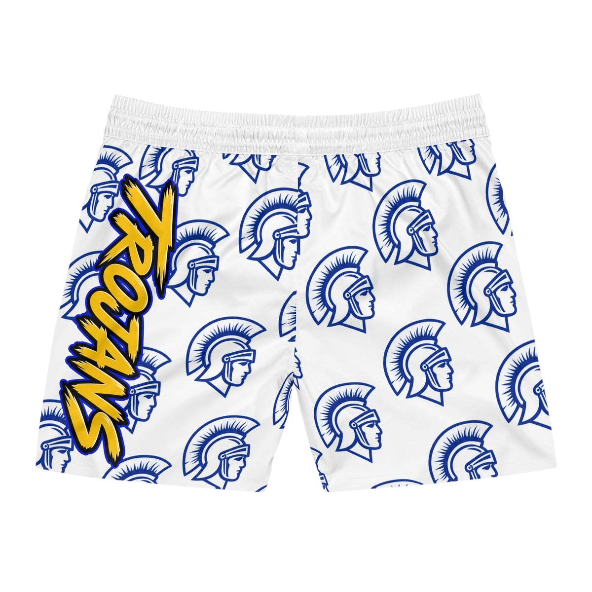 Trojan Swim Shorts — West Central All-Over Print Men’s Swim Trunks