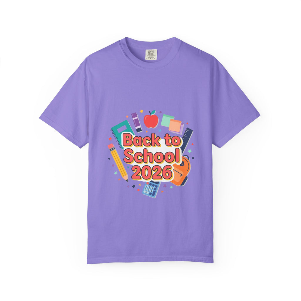 Back to School 2026 T-Shirt — Kids' Colorful School Supplies Tee