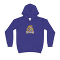 Trojans Kids Hoodie — Youth Purple Team Hoodie with Trojan Helmet Logo