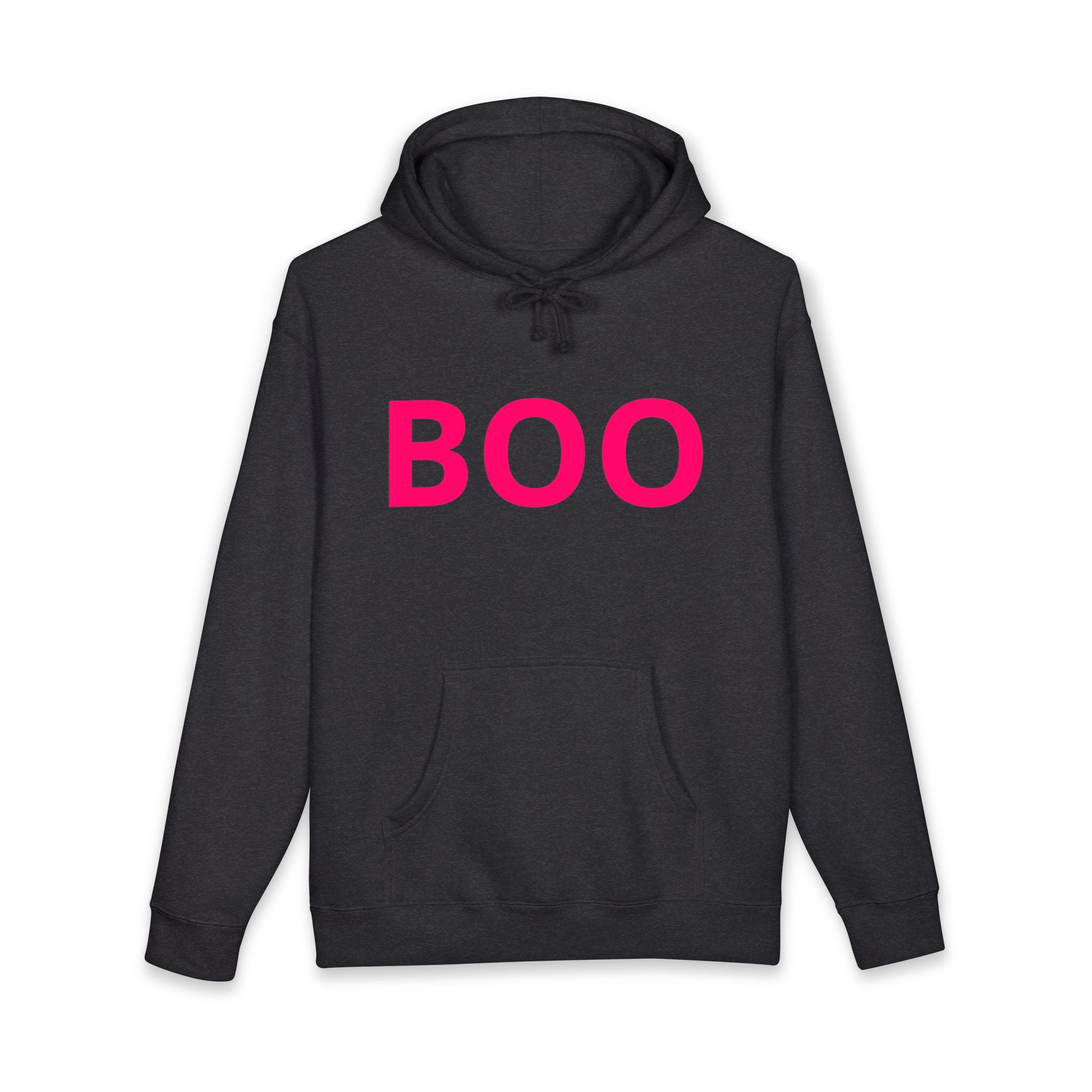 BOO Hoodie — Cute Pink Halloween Graphic Hooded Sweatshirt