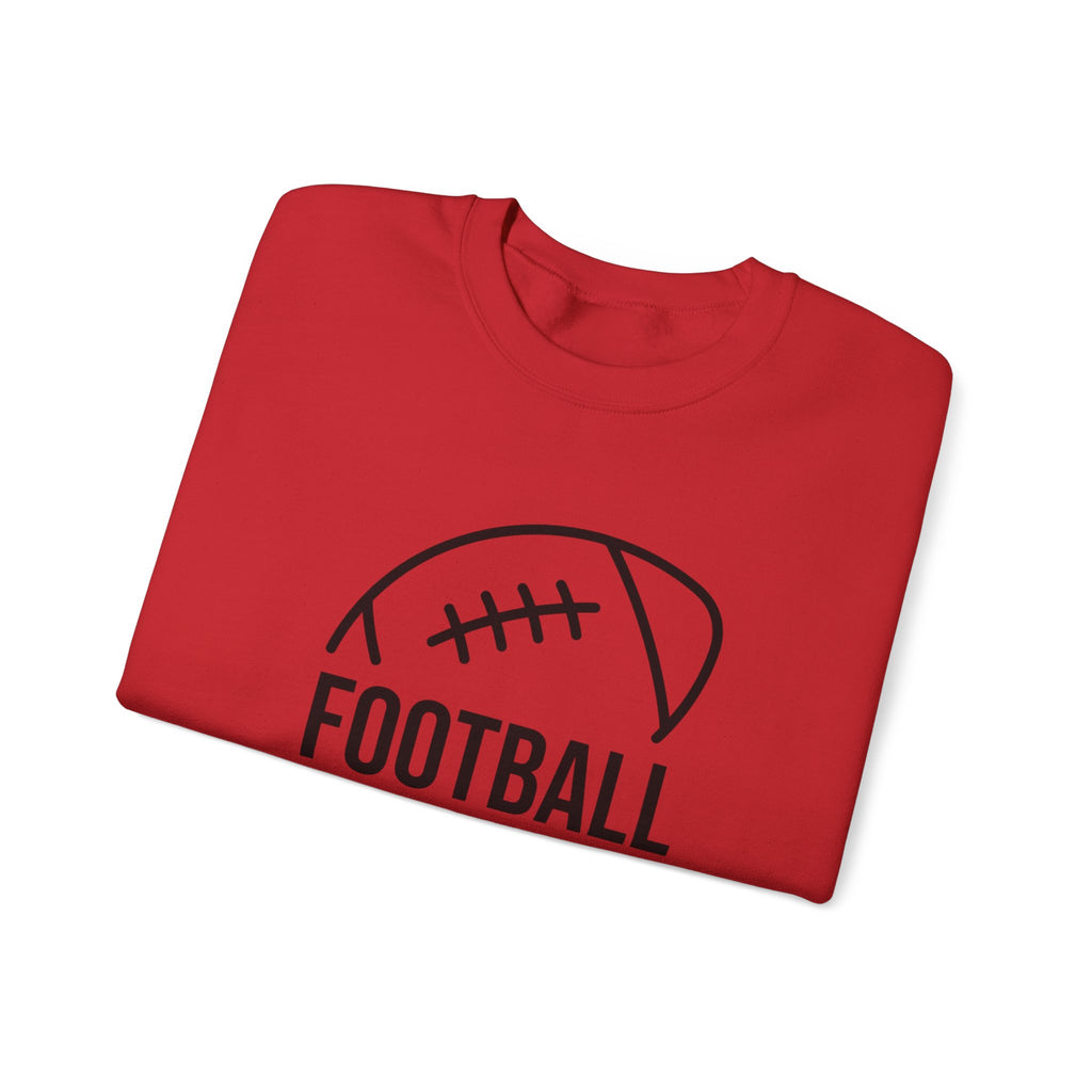 Football Mom Crewneck Sweatshirt – Casual Sideline Pullover for Game Day