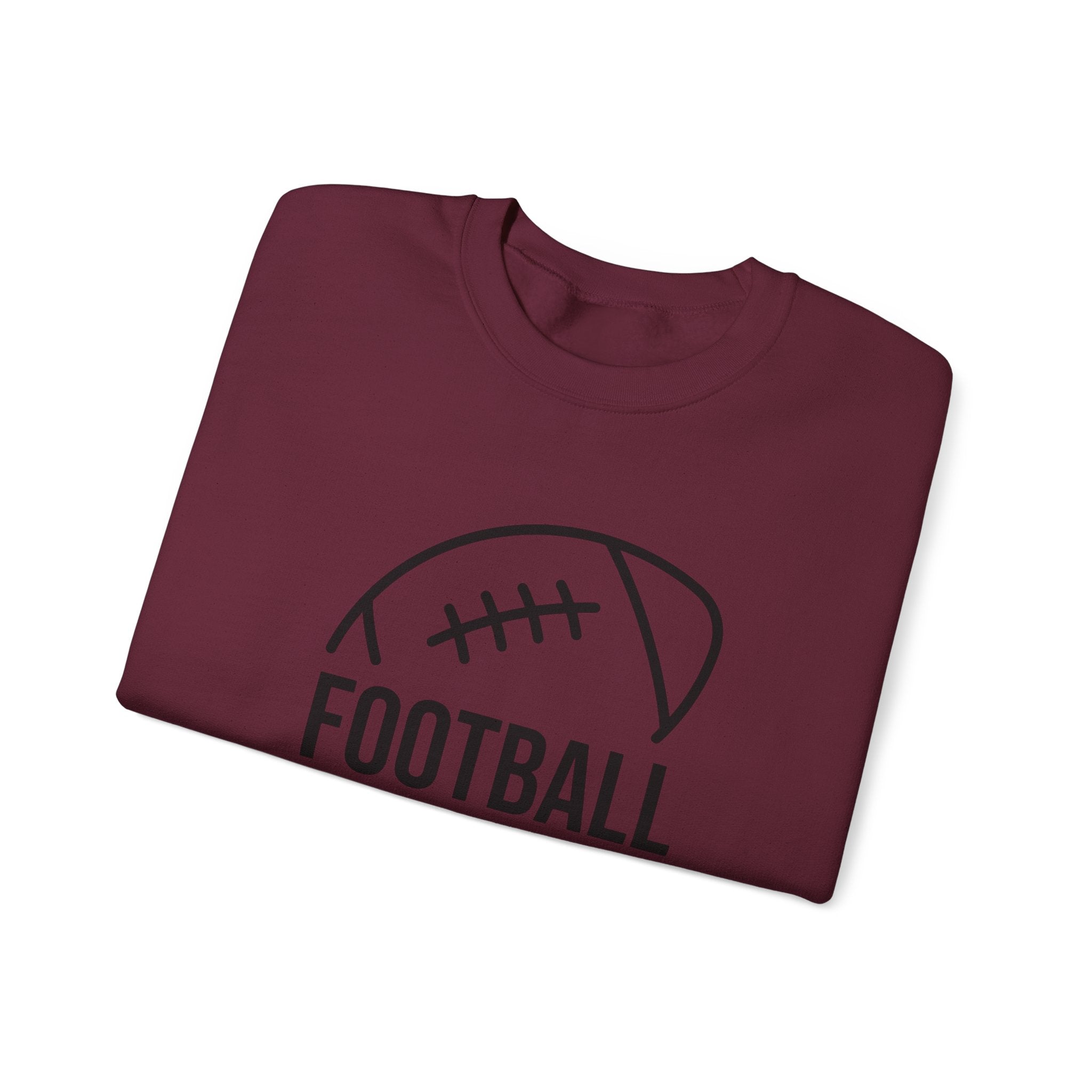 Football Mom Crewneck Sweatshirt – Casual Sideline Pullover for Game Day