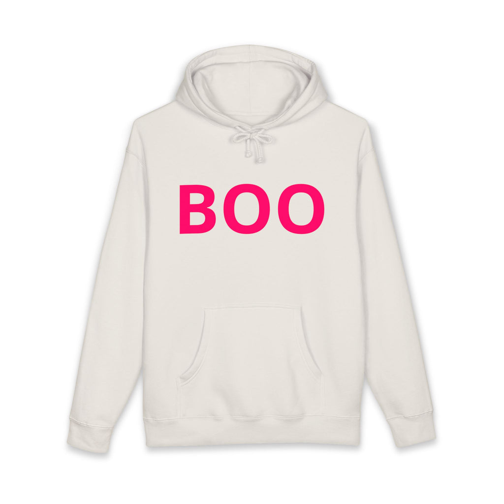 BOO Hoodie — Cute Pink Halloween Graphic Hooded Sweatshirt