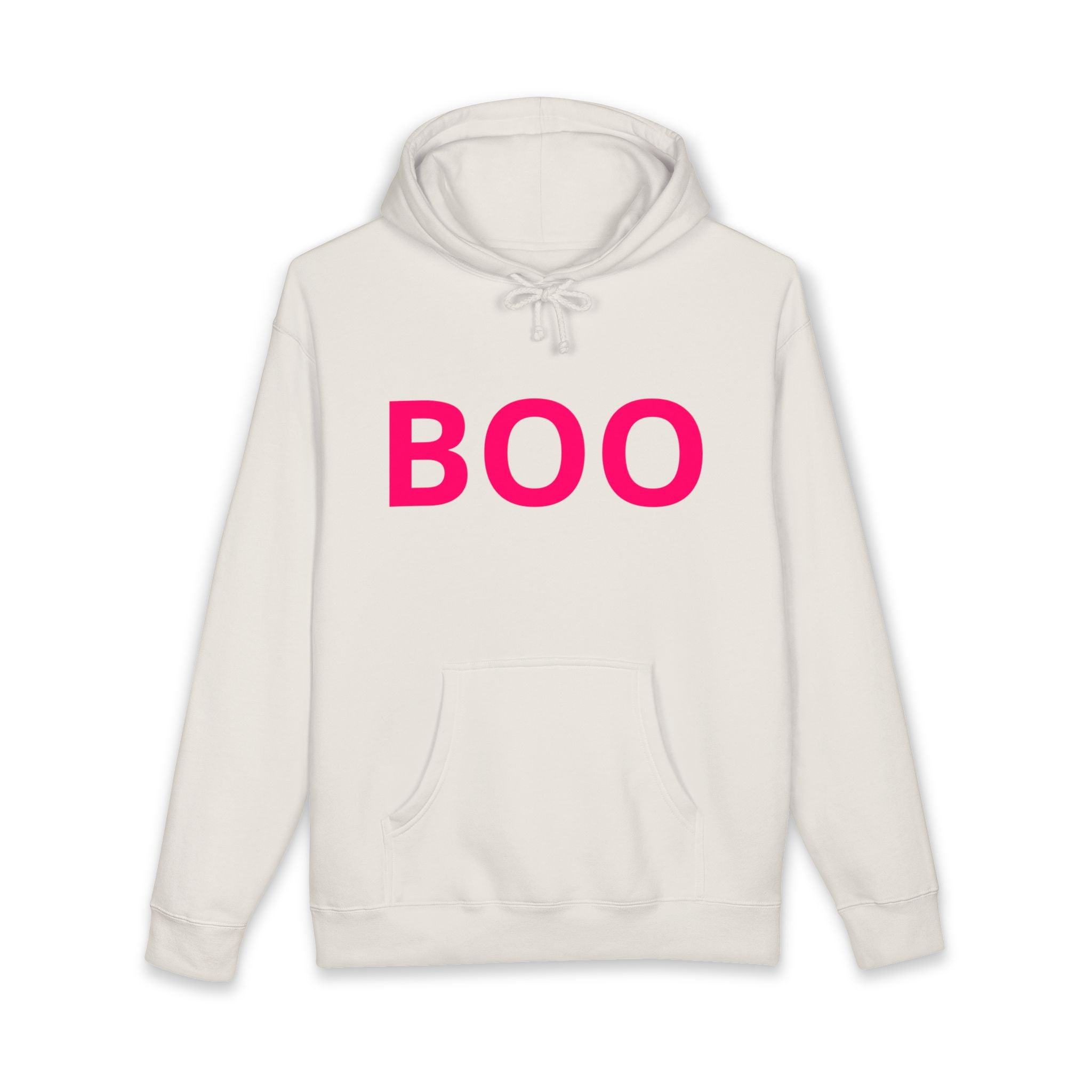 BOO Hoodie — Cute Pink Halloween Graphic Hooded Sweatshirt