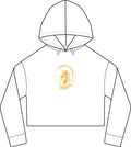 Cropped Women's Laguna Hoodie — Sueded Raw Edge Cozy Sweatshirt