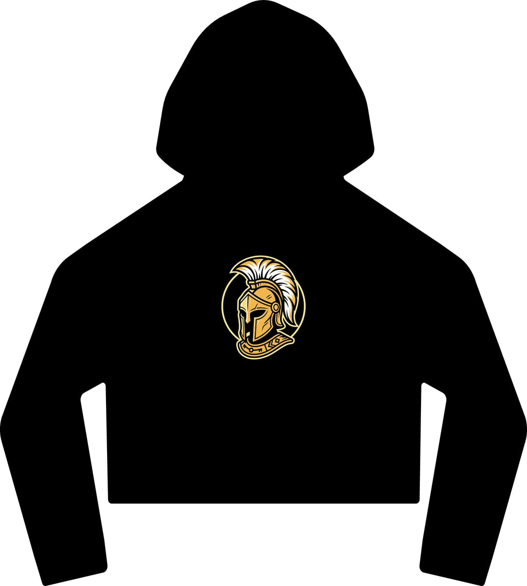 Cropped Women's Laguna Hoodie — Sueded Raw Edge Cozy Sweatshirt
