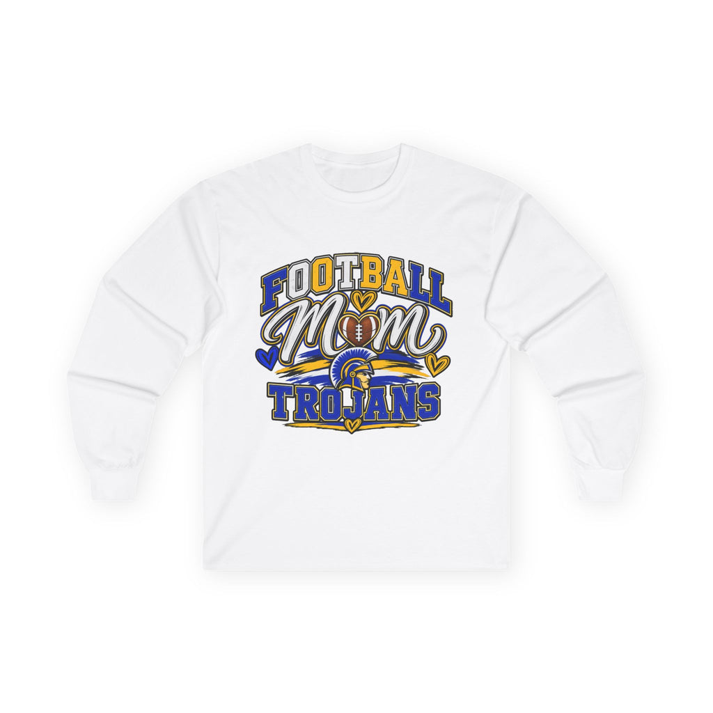 Football Mom Trojans Long Sleeve Tee