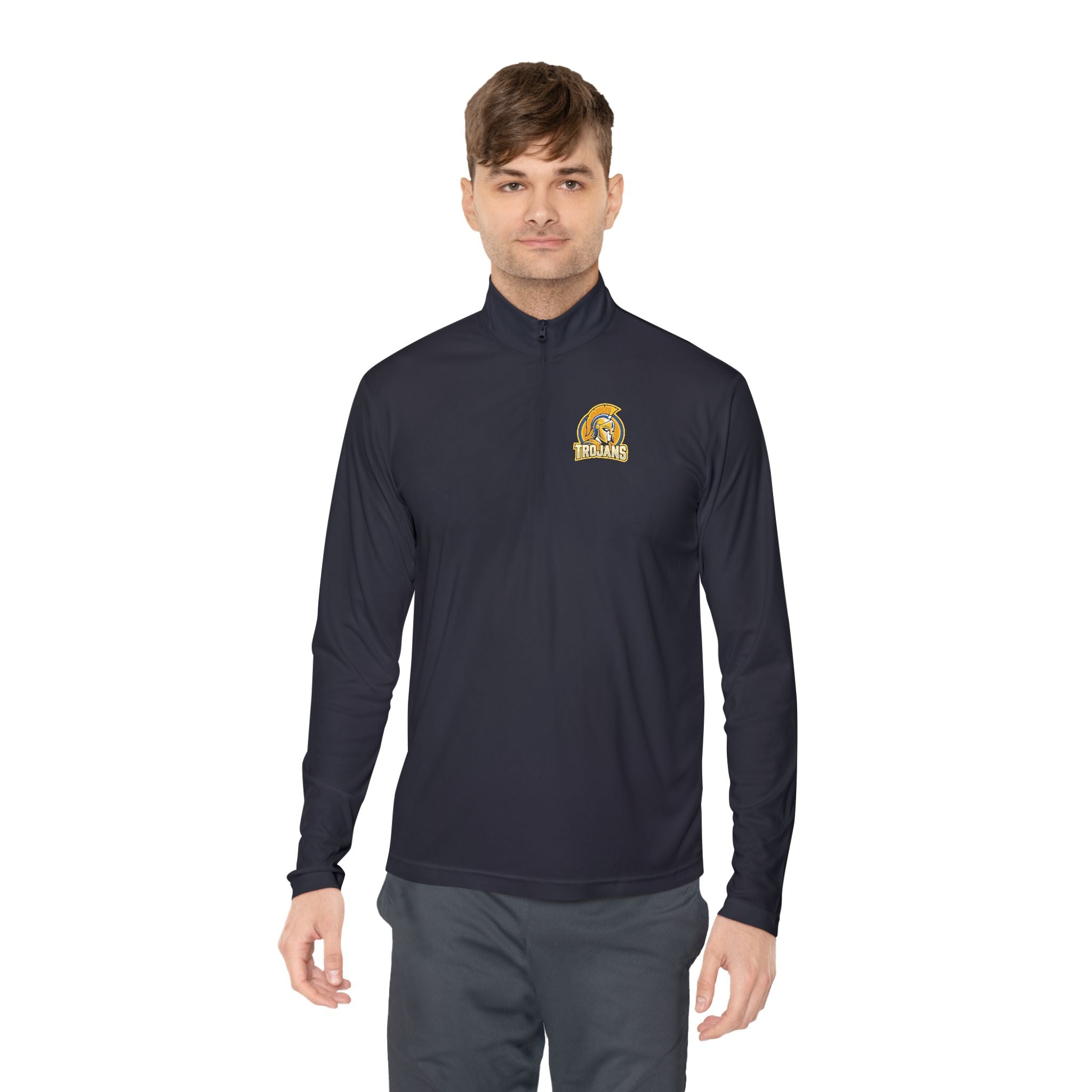 Trojan Helmet Quarter-Zip Pullover