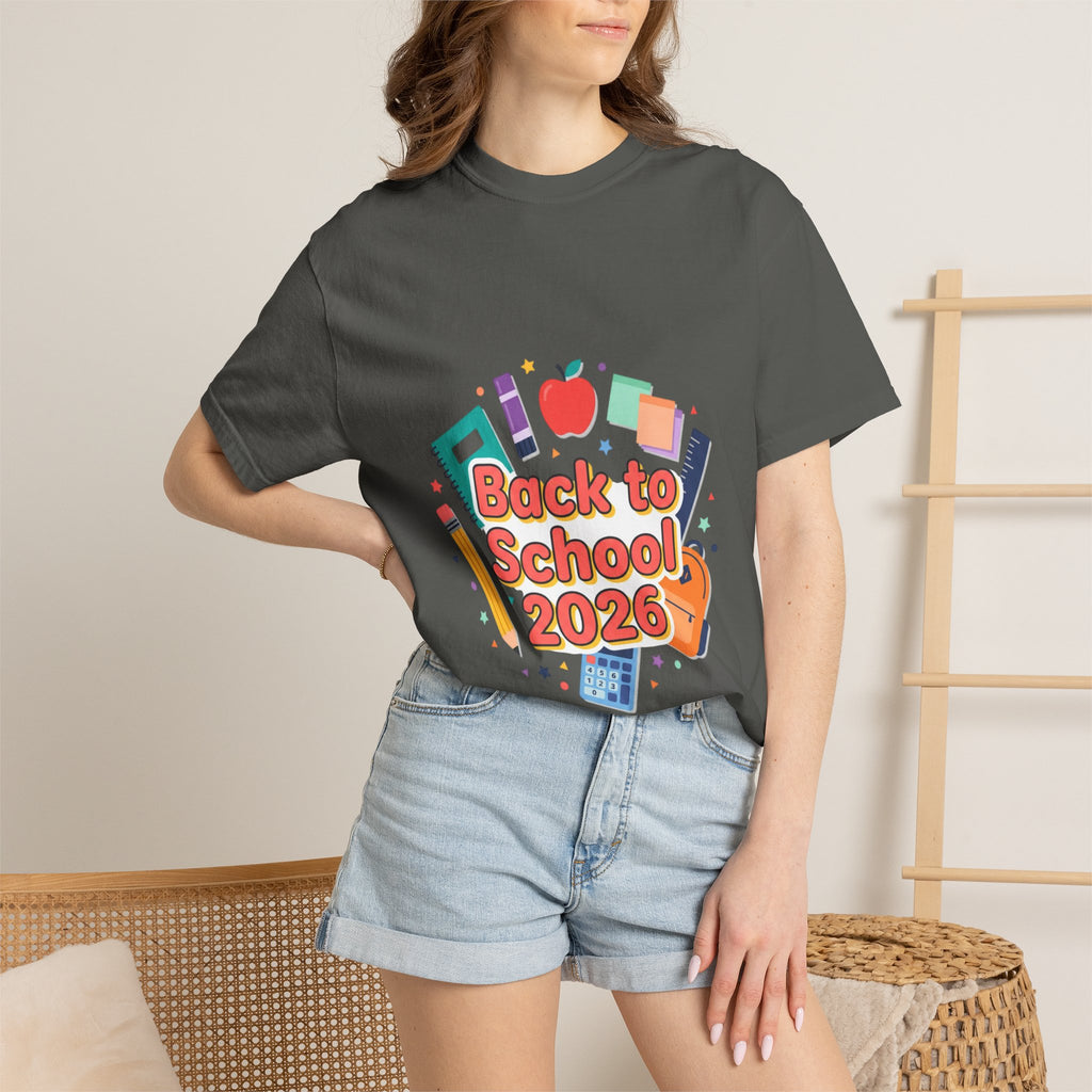 Back to School 2026 T-Shirt — Kids' Colorful School Supplies Tee