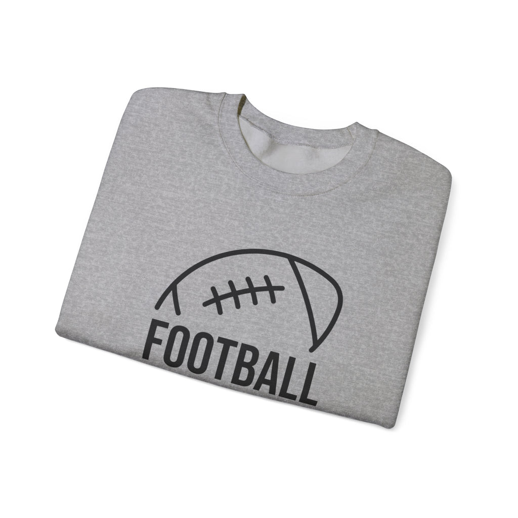 Football Mom Crewneck Sweatshirt – Casual Sideline Pullover for Game Day