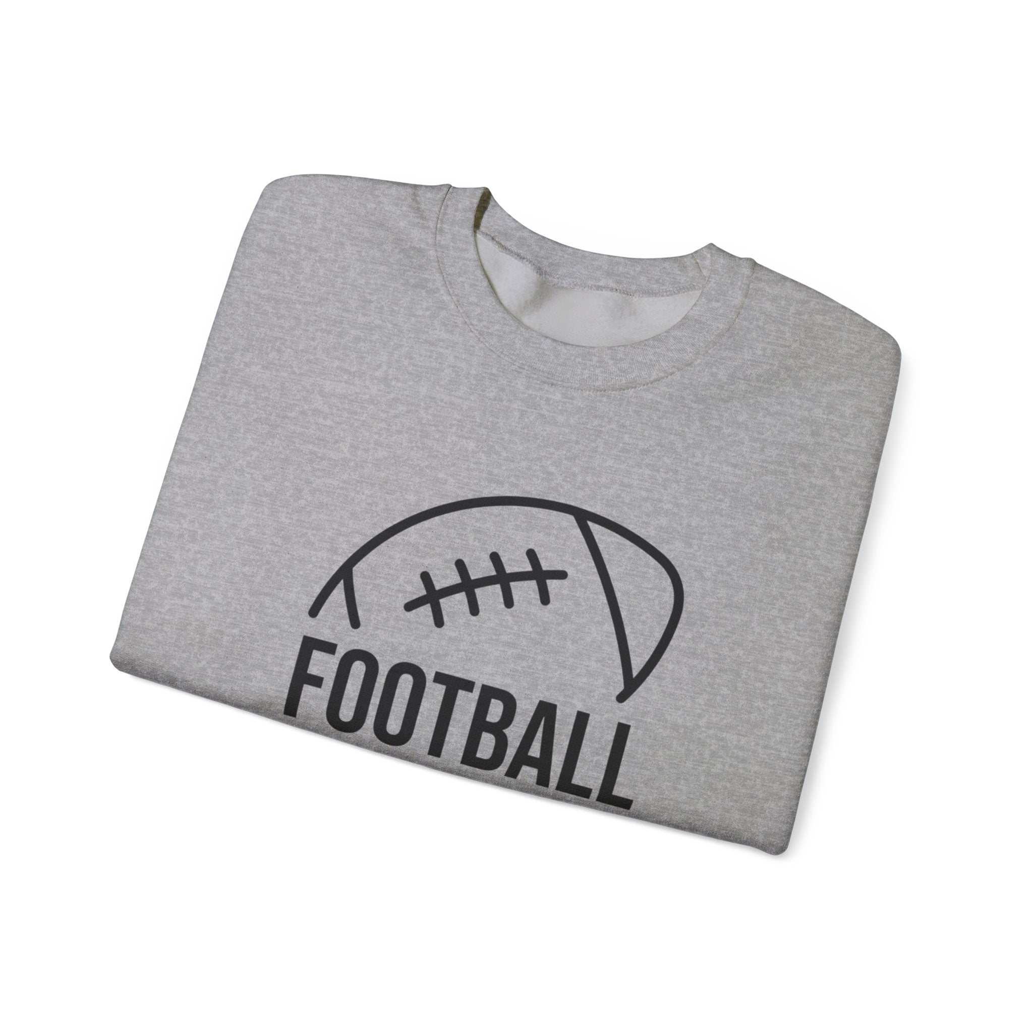 Football Mom Crewneck Sweatshirt – Casual Sideline Pullover for Game Day