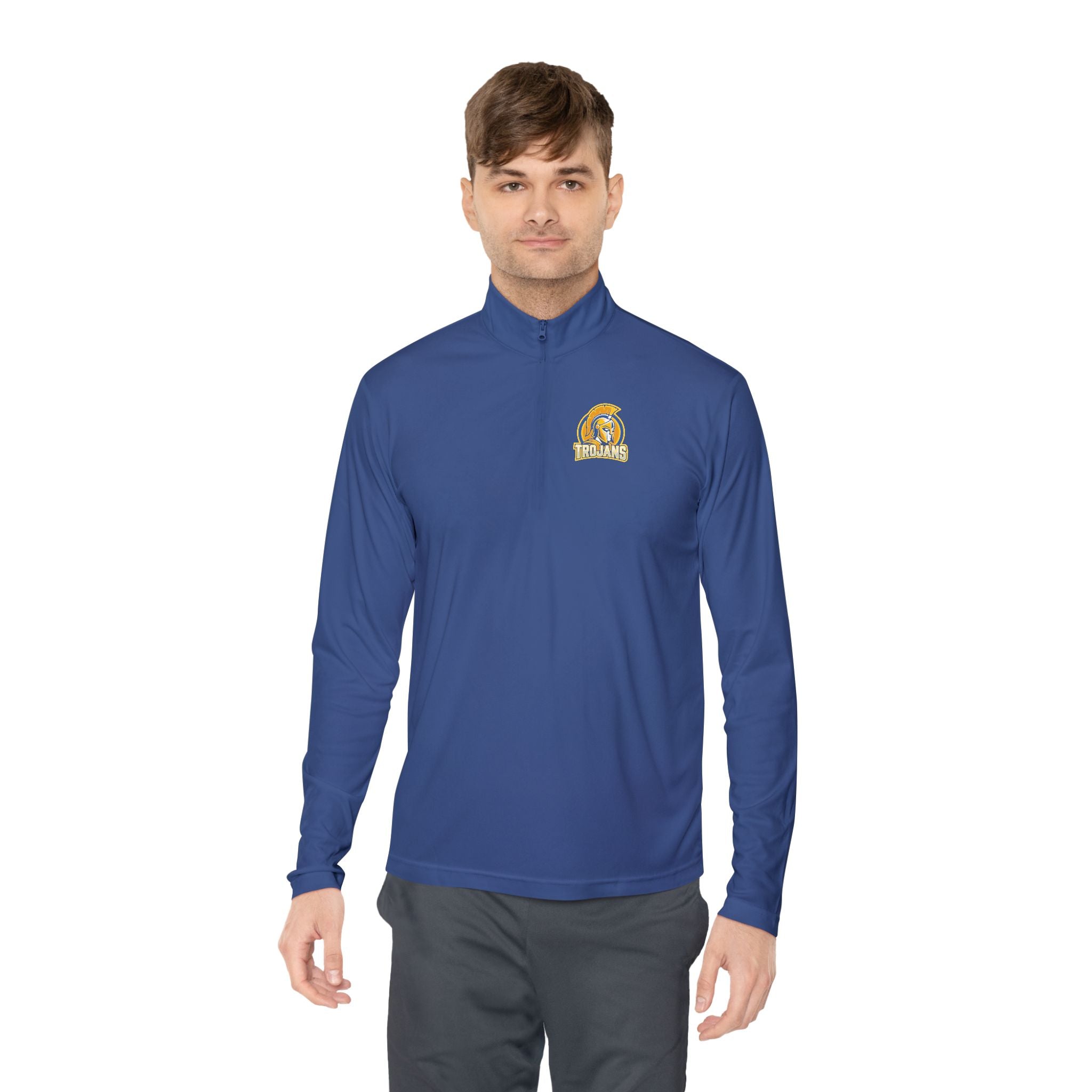 Trojan Helmet Quarter-Zip Pullover