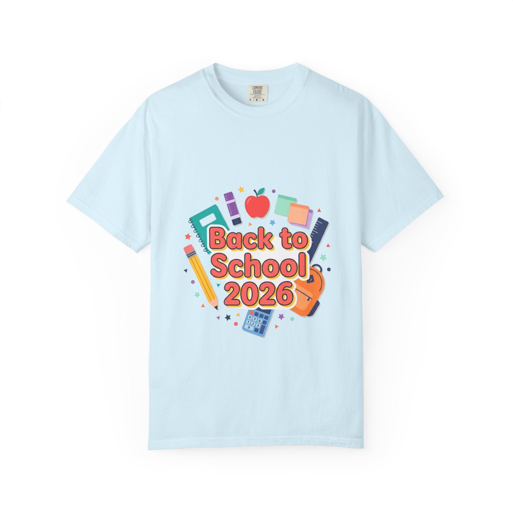 Back to School 2026 T-Shirt — Kids' Colorful School Supplies Tee