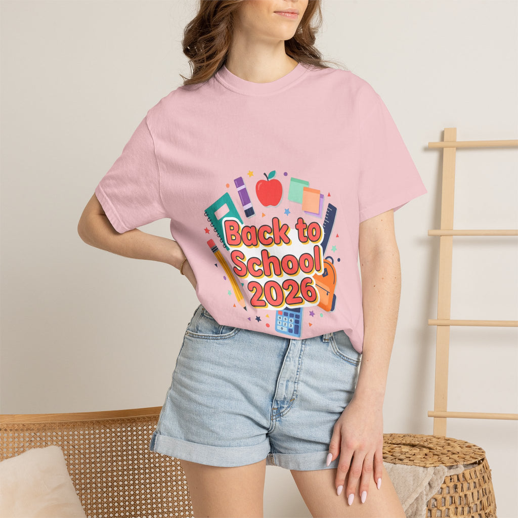 Back to School 2026 T-Shirt — Kids' Colorful School Supplies Tee