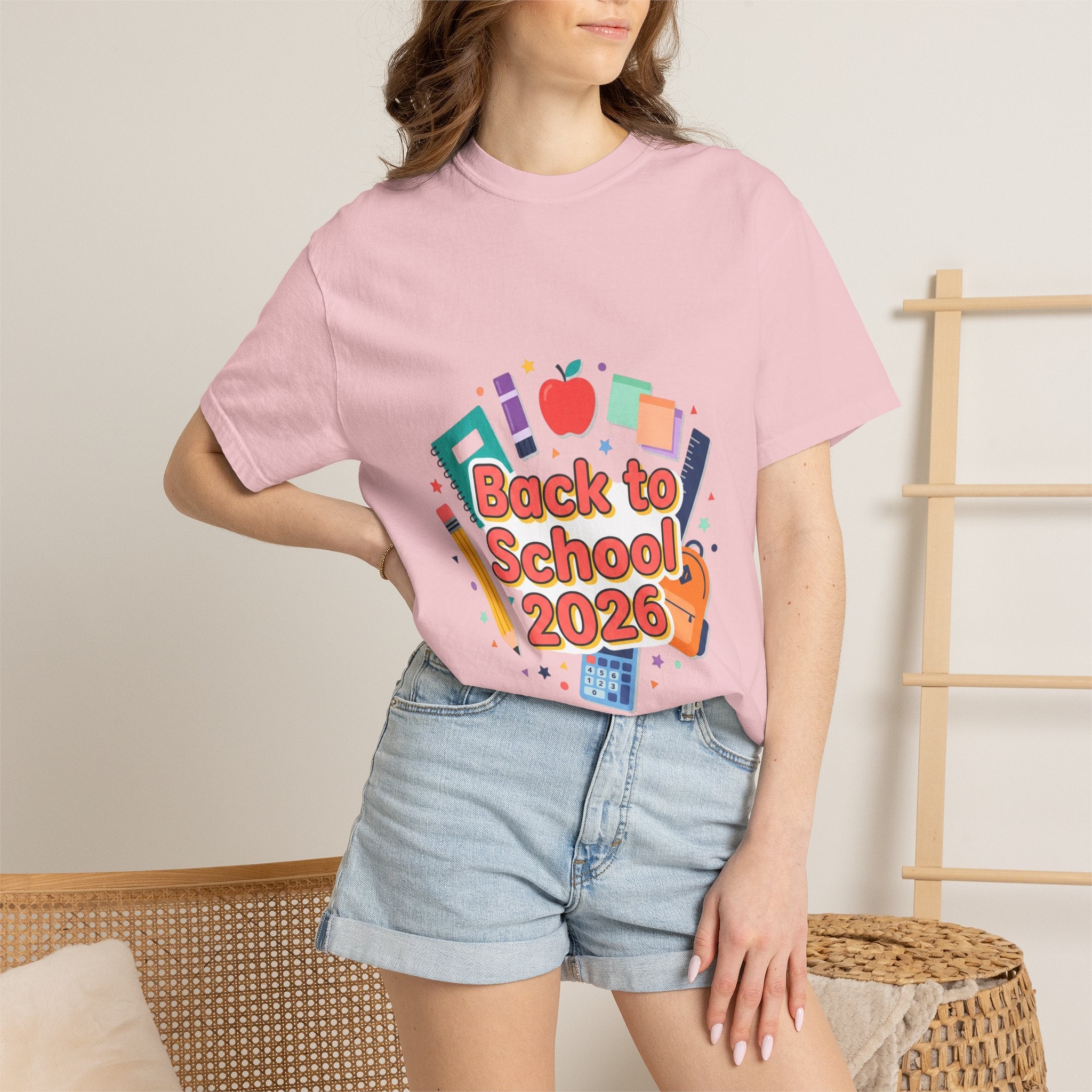 Back to School 2026 T-Shirt — Kids' Colorful School Supplies Tee