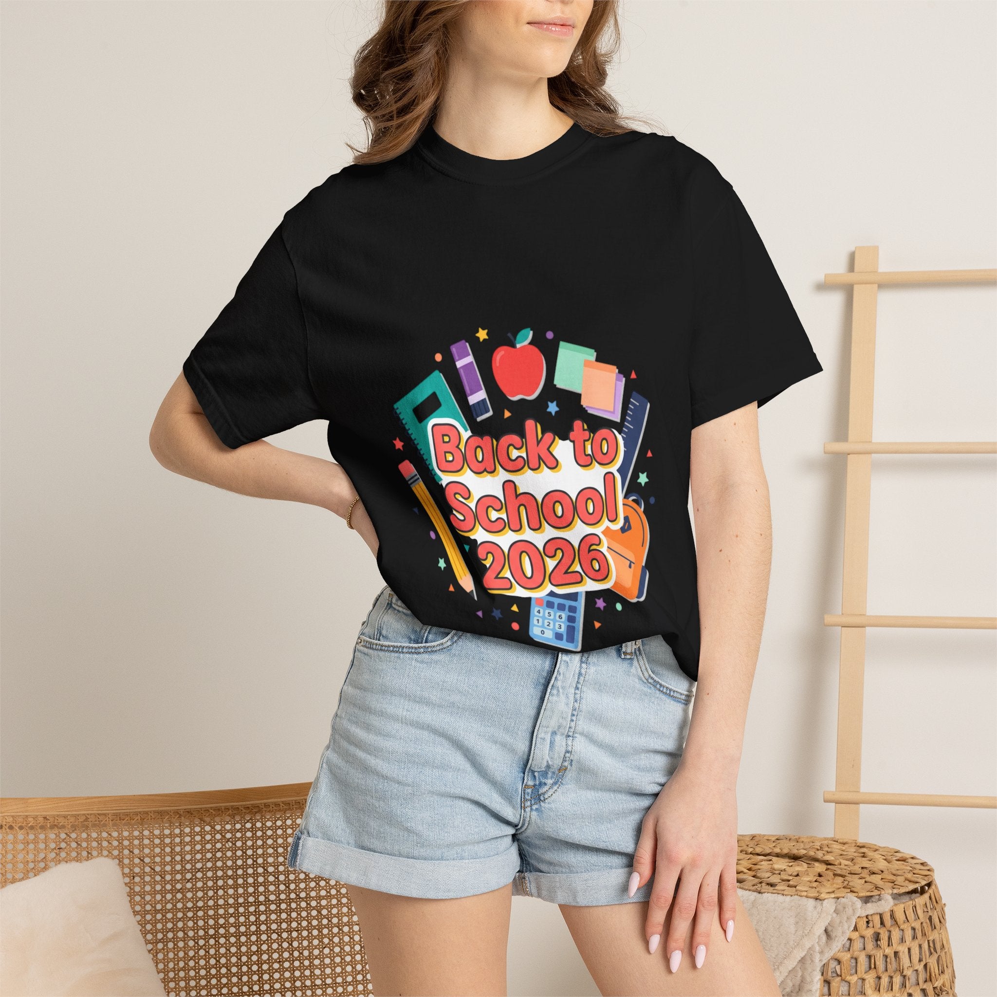 Back to School 2026 T-Shirt — Kids' Colorful School Supplies Tee