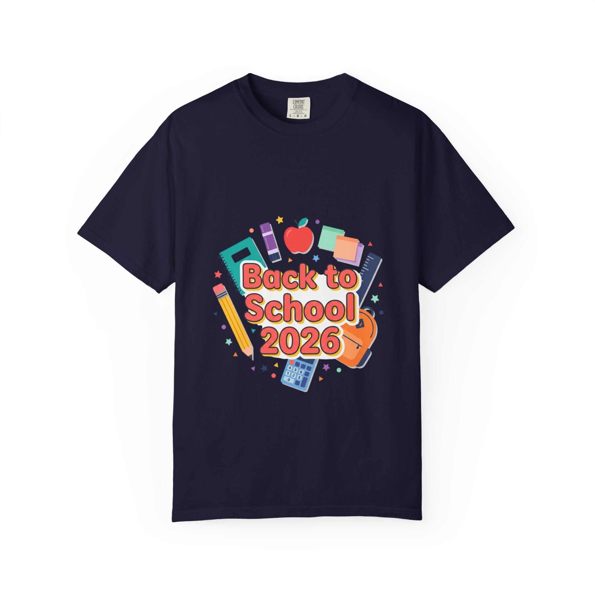 Back to School 2026 T-Shirt — Kids' Colorful School Supplies Tee