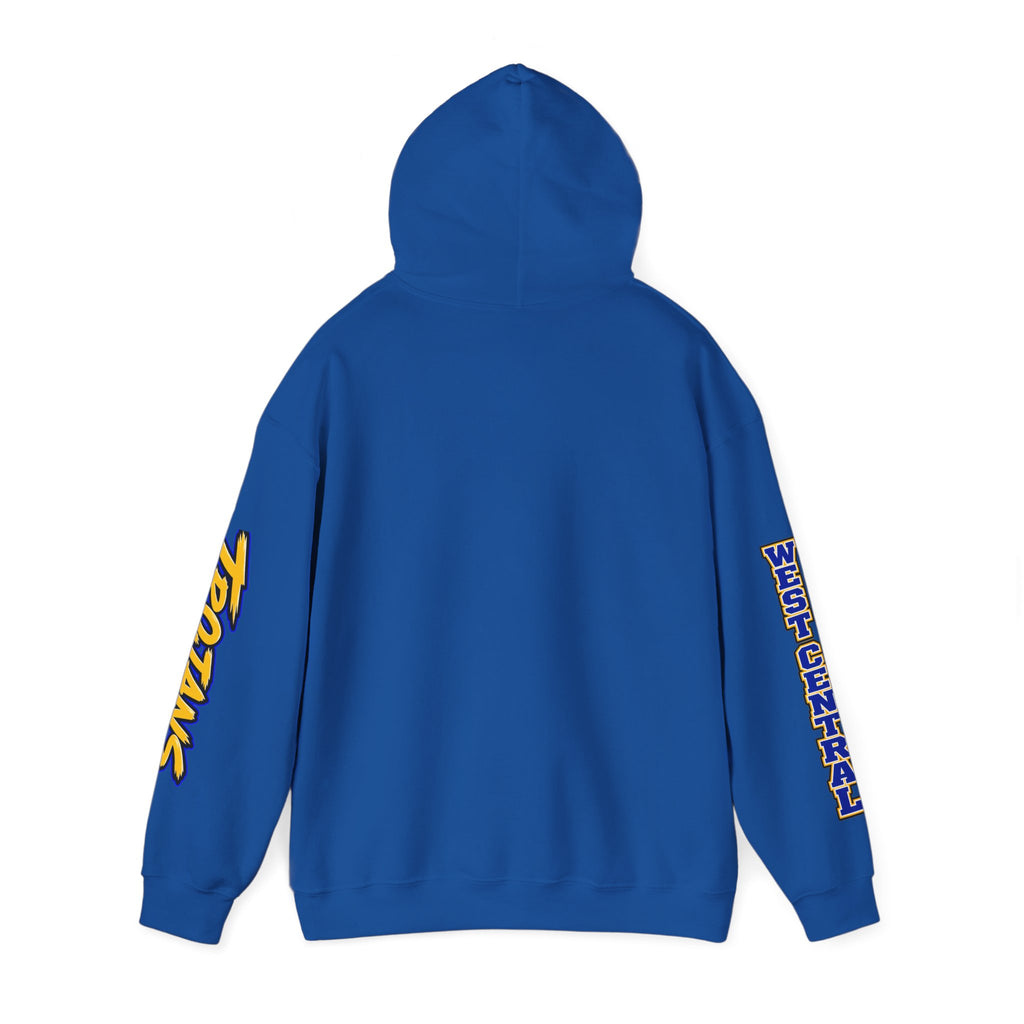Football Mom Hoodie — Trojans West Central Sleeve Design