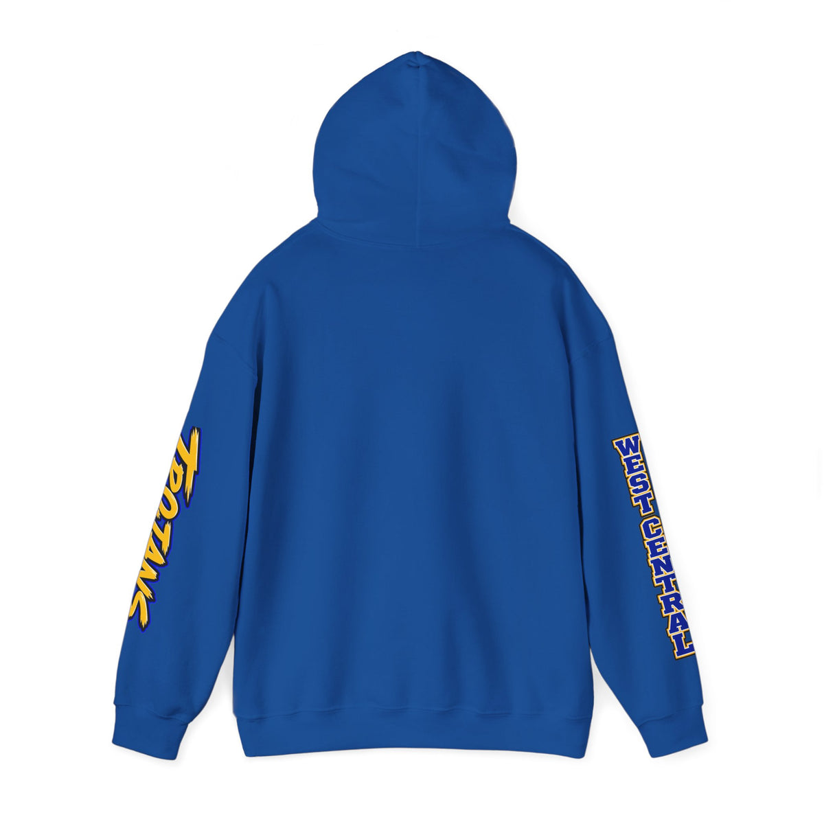 Football Mom Hoodie — Trojans West Central Sleeve Design