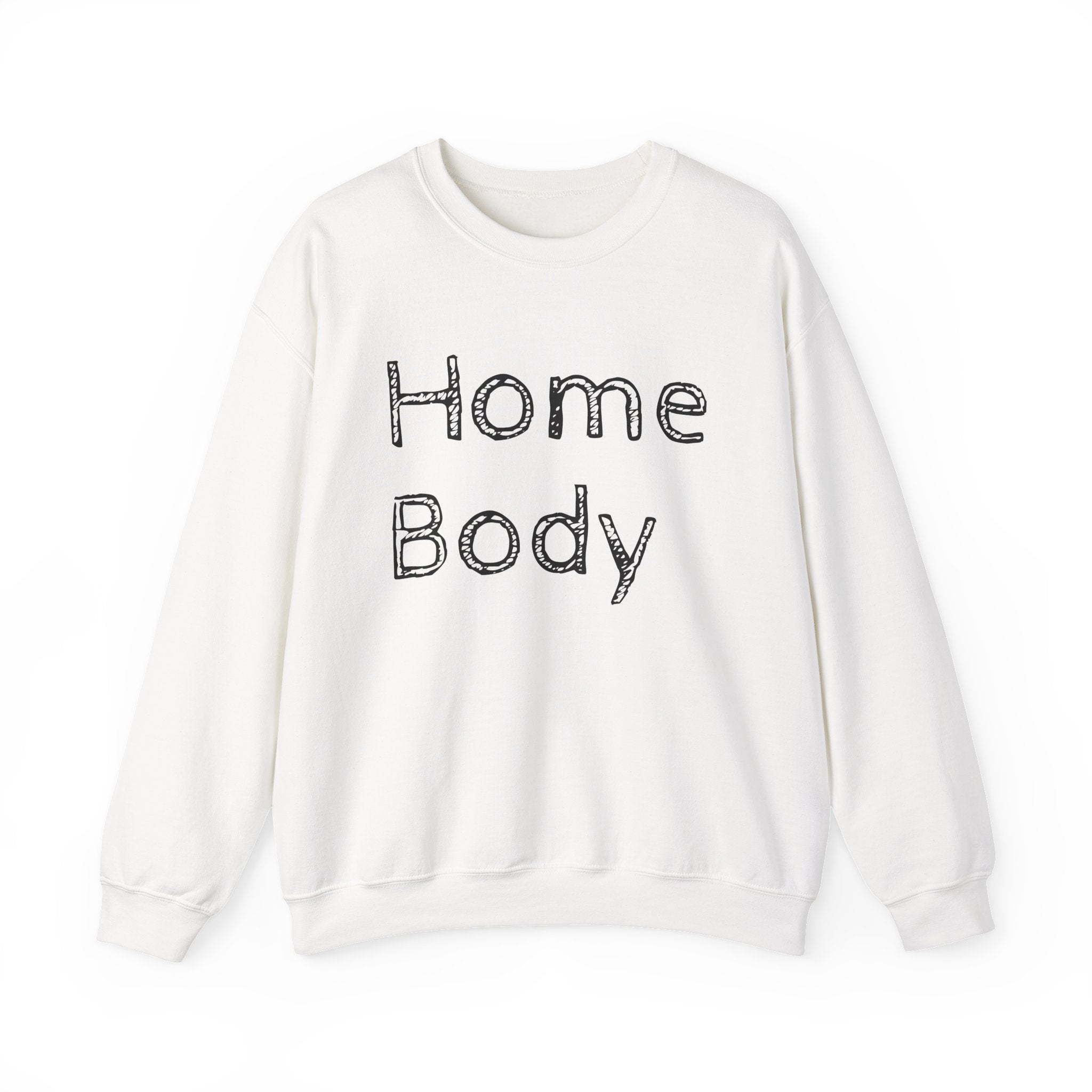 Sweatshirt — "Home Body" Cozy Crewneck Pullover