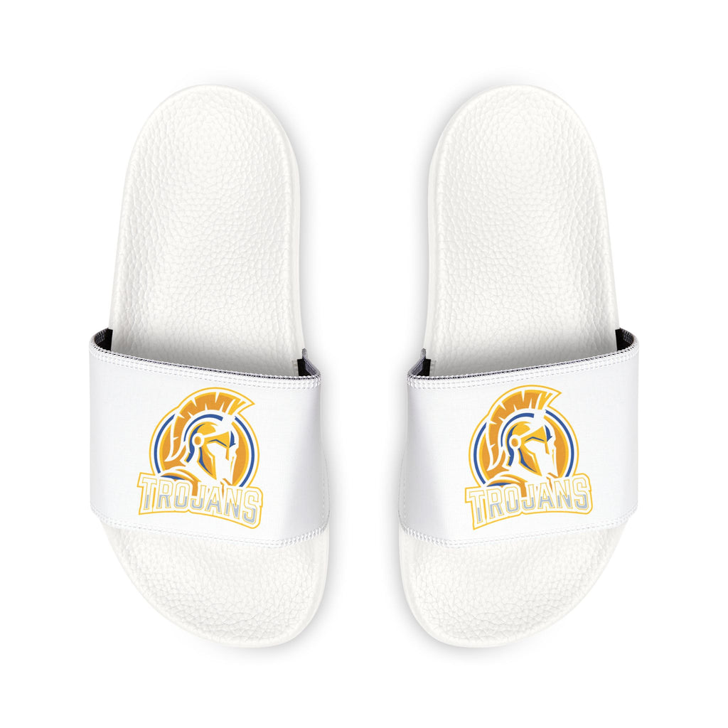Youth Slide Sandals with Removable Strap — Retro Sports Logo