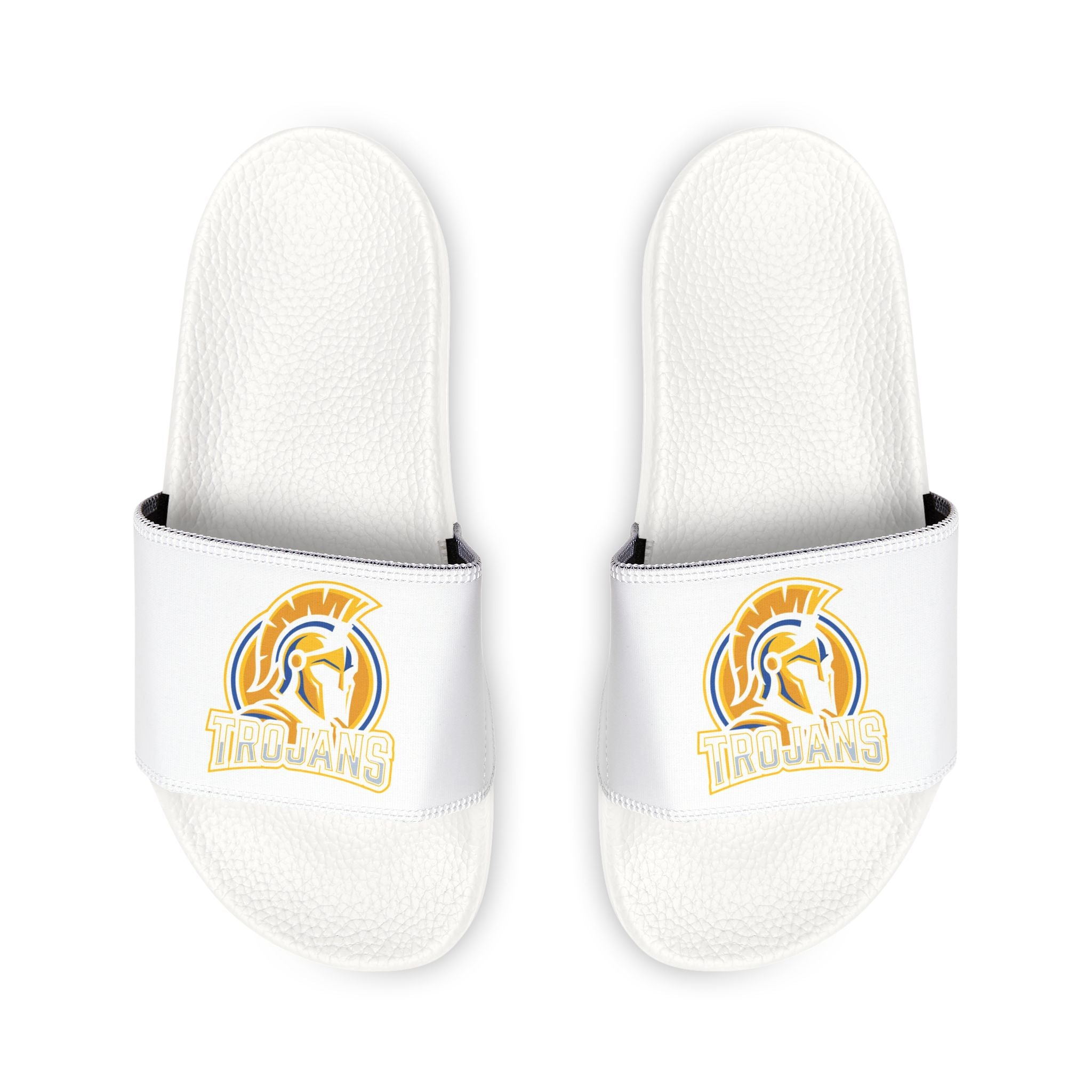 Youth Slide Sandals with Removable Strap — Retro Sports Logo
