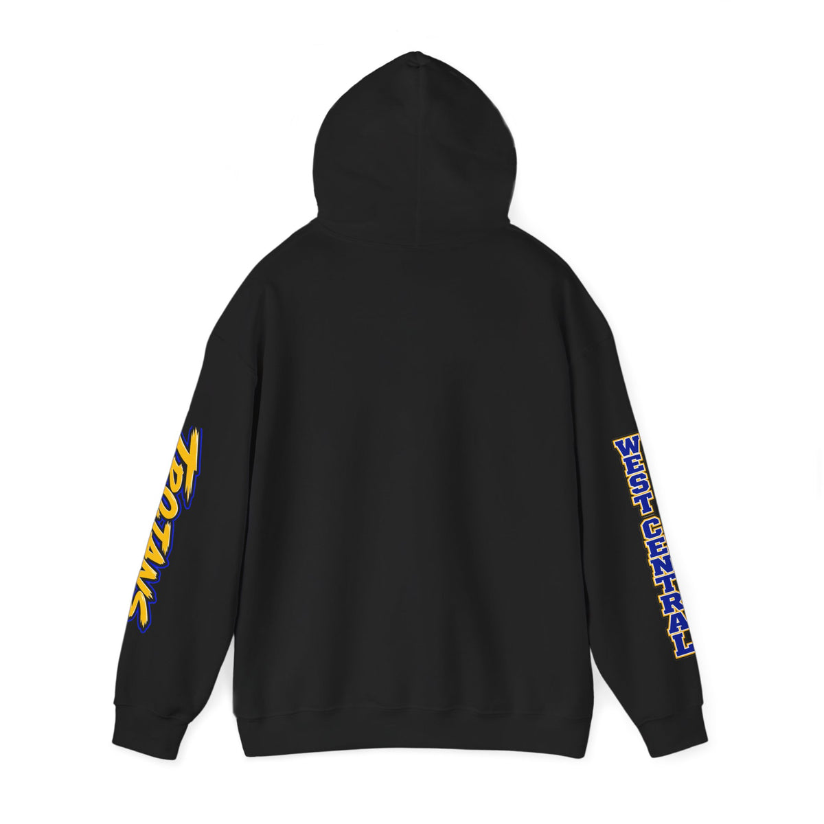 Football Mom Hoodie — Trojans West Central Sleeve Design