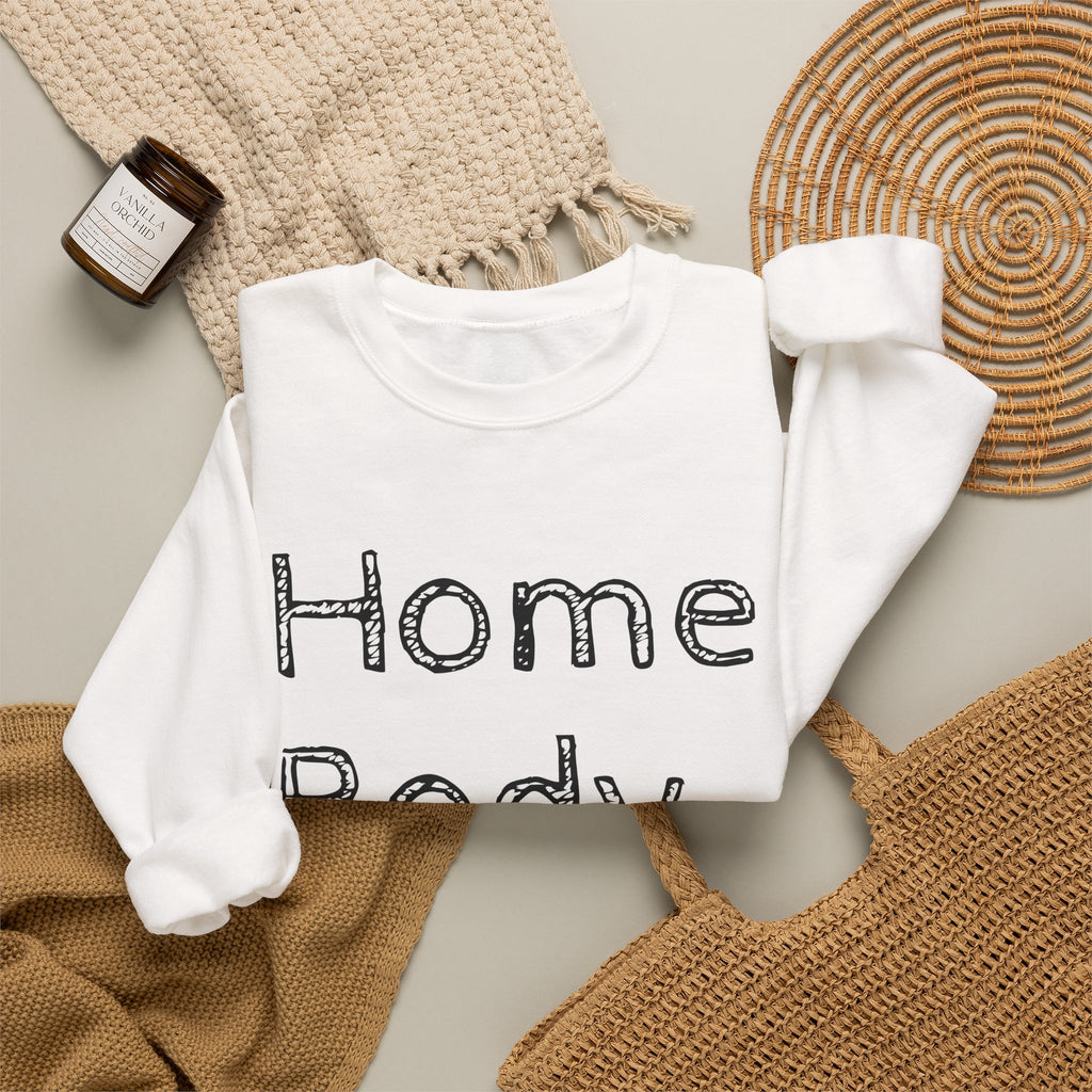 Sweatshirt — "Home Body" Cozy Crewneck Pullover